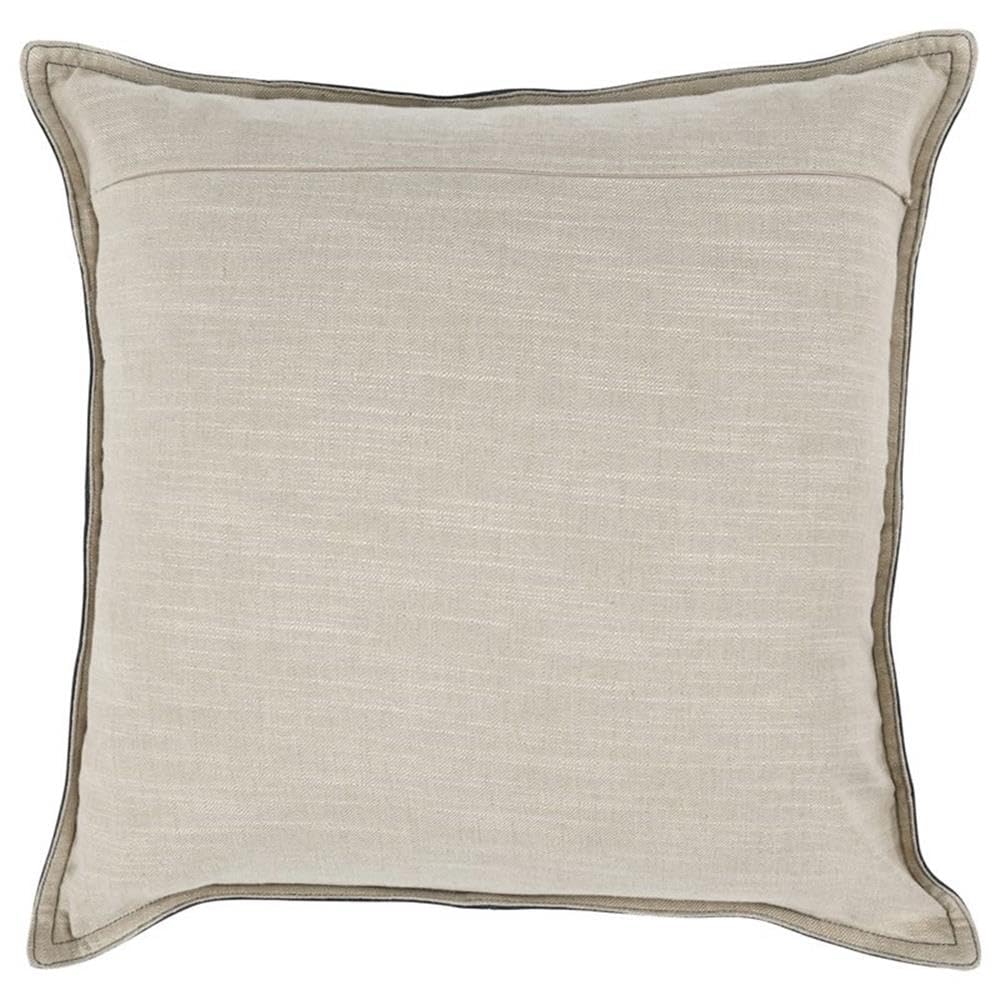 Kosas Home Cheyenne 22X22 Transitional Leather Throw Pillow In Nightfall Green
