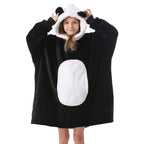 Kipswiza Blanket Hoodie For Kids Oversized Wearable Blanket Super Soft Warm Sherpa Fleece Blanket Sweatshirt For Boys Girls Chil