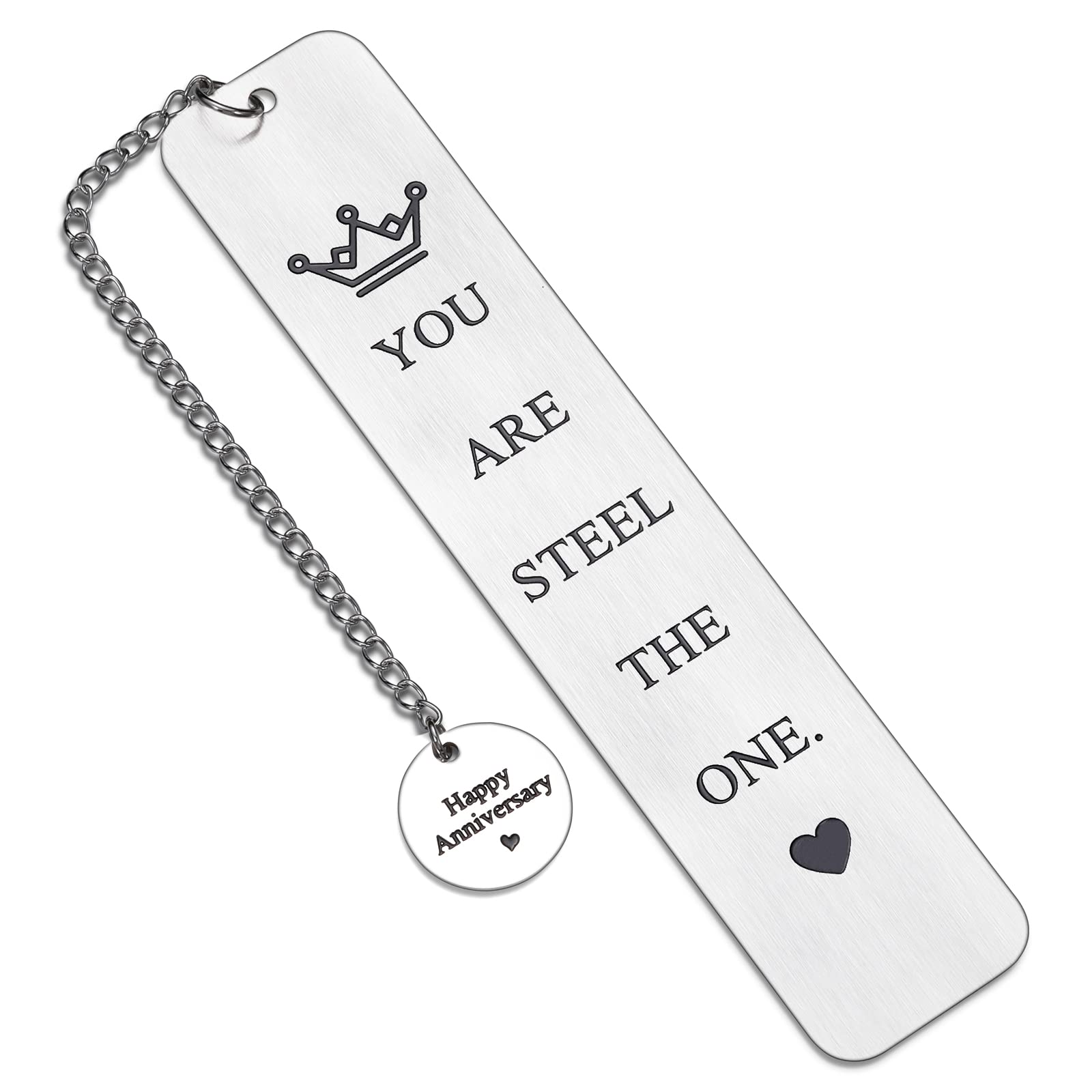 11 Year Anniversary Bookmark Gifts For Her Him Funny Steel Anniversary Gif For Wife Husband Couple Women Men 11Th Wedding Annive