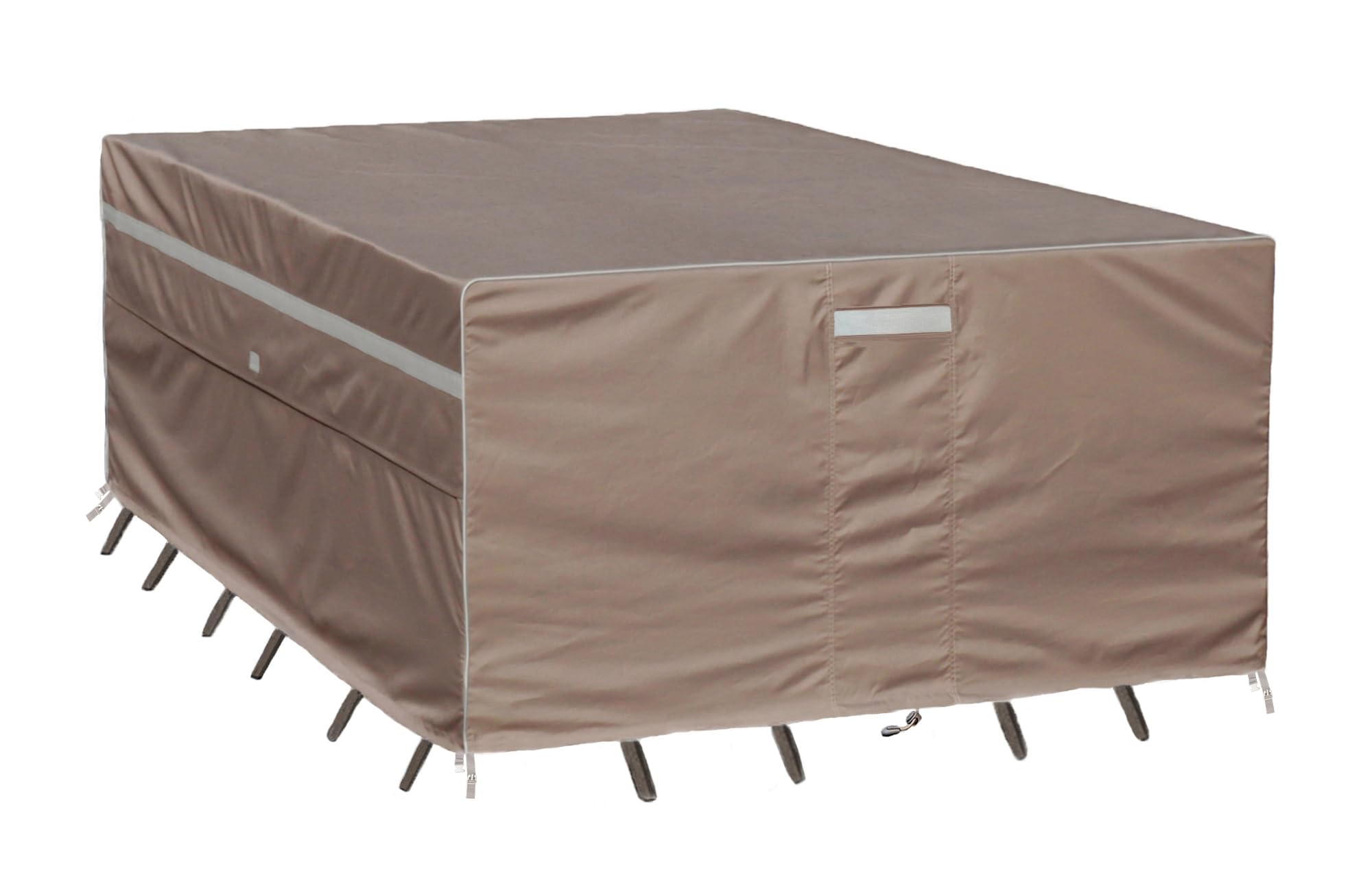 Garden Balsam Heavy Duty Waterproof Patio Furniture Covers,Fade Resistant Outdoor Table And Chair Covers Rectangular 136' Wx 74