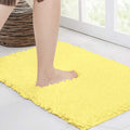 Walensee Large Bathroom Rug Non Slip Bath Mat (24x60 Inch Yellow) Water Absorbent Super Soft Shaggy Chenille Machine Washable Dr