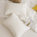 Jellymoni Pillowcases King Set Of 2 Cotton Envelope Pillow Covers Cream White 20  36In Bed Pillow Cases 100% Washed Cotton Soft