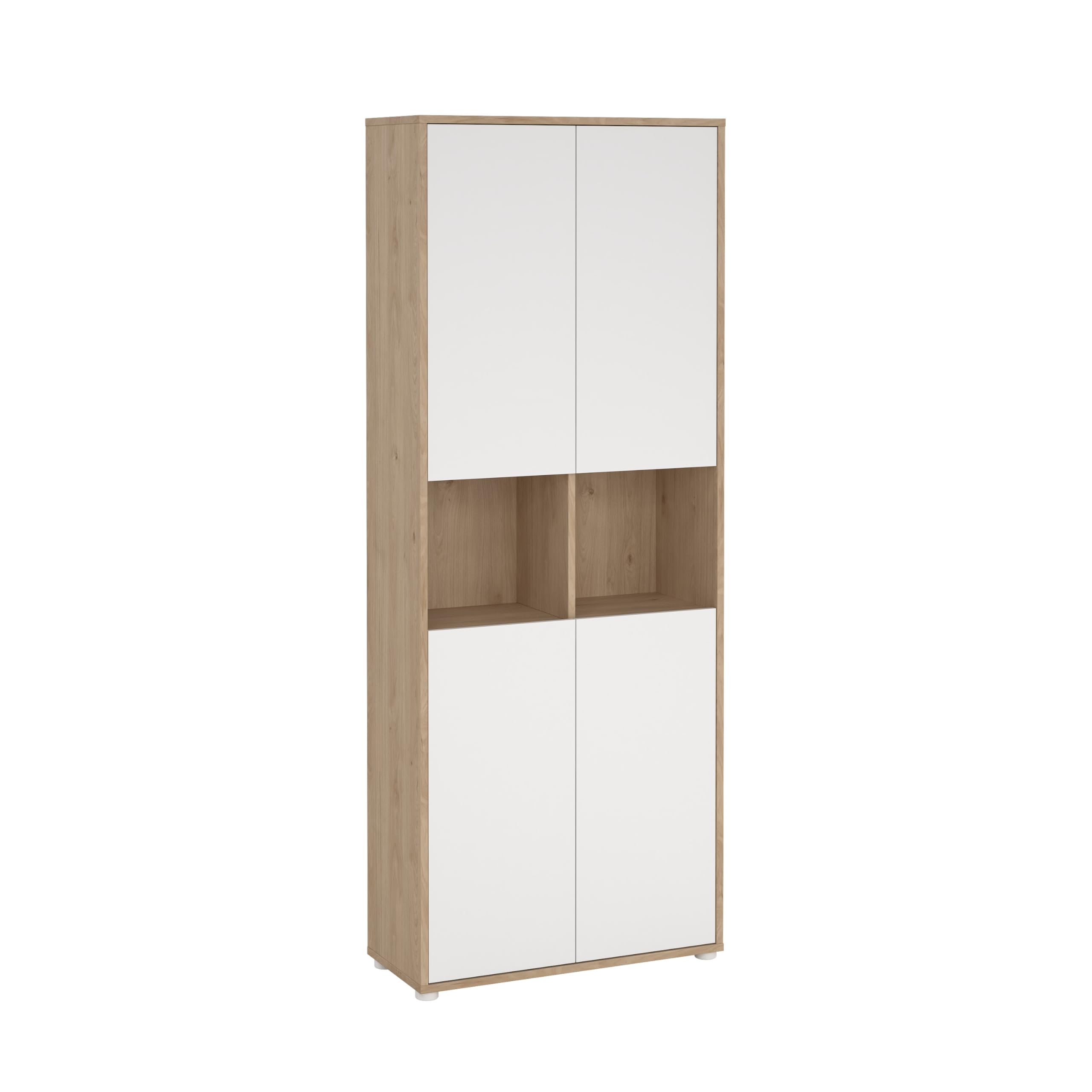 6 Shelf Boockase with 4 Doors, Home Office Storage
