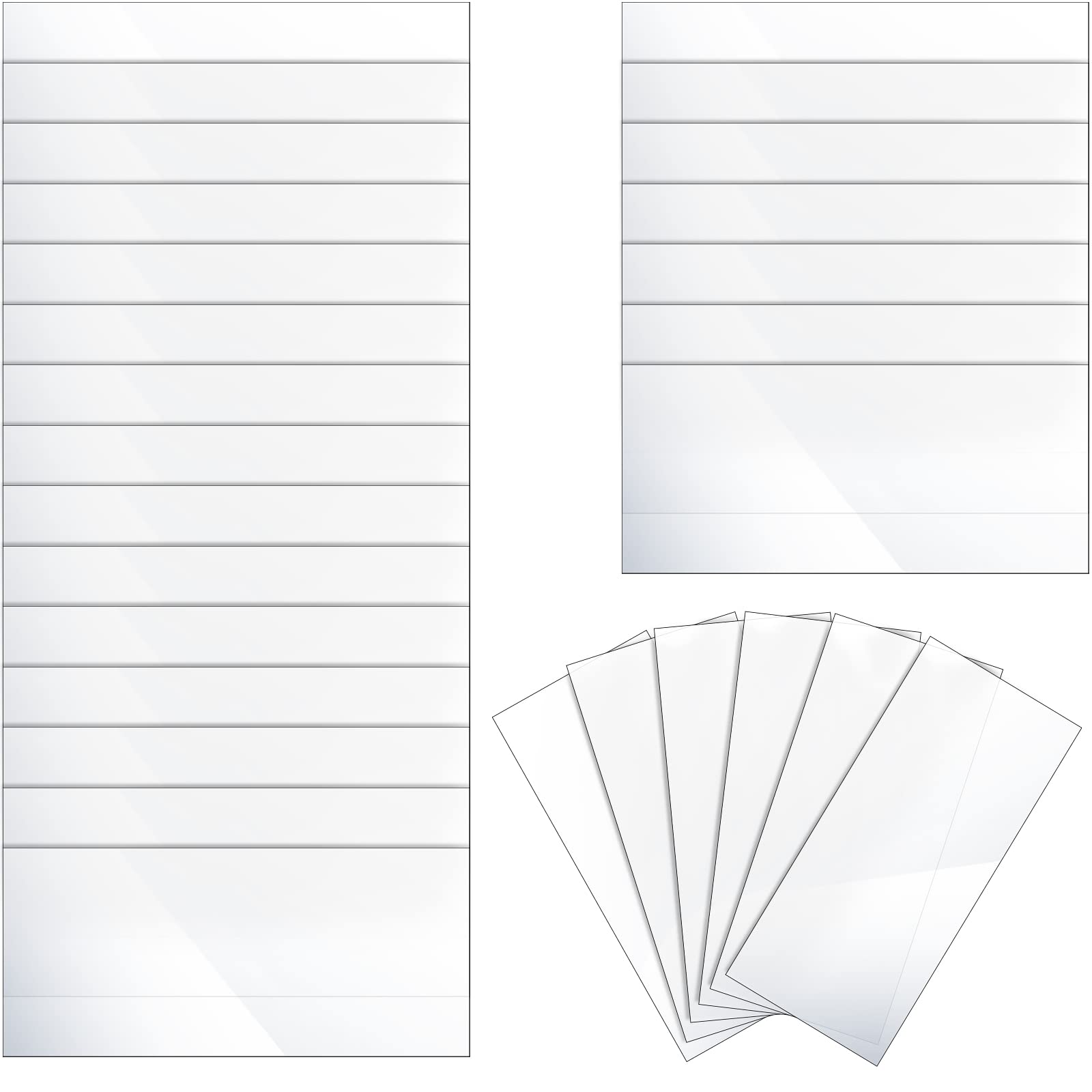 500 Pcs Clear Plastic Tags For Protecting Shelf Label, Price Tag Sign And Ticket Shelf Paper Label Holders For Storage Bins Libr