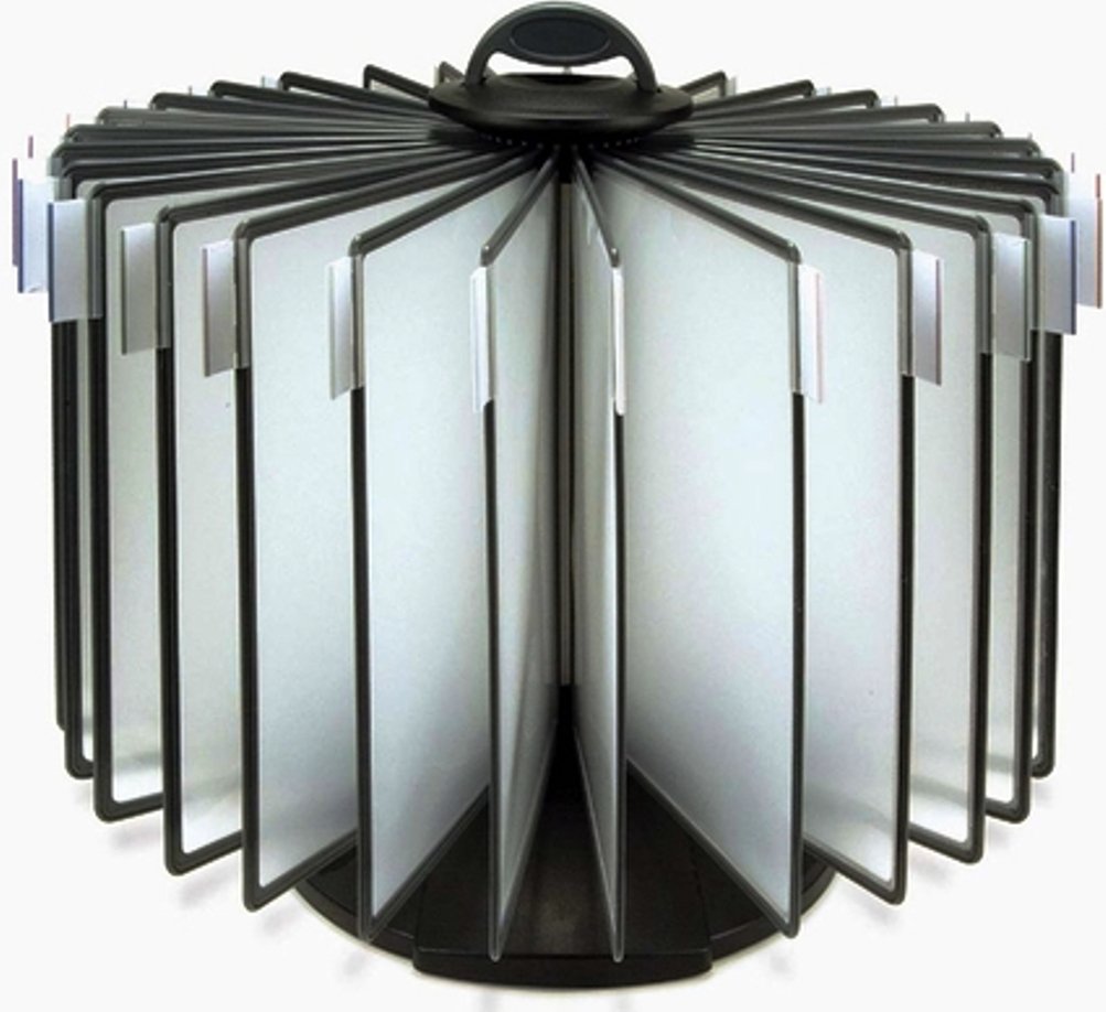 Aidata FDS009L Flip & Find Rotary Display, 360 deg rotary display panels, Displays 60 pages documents