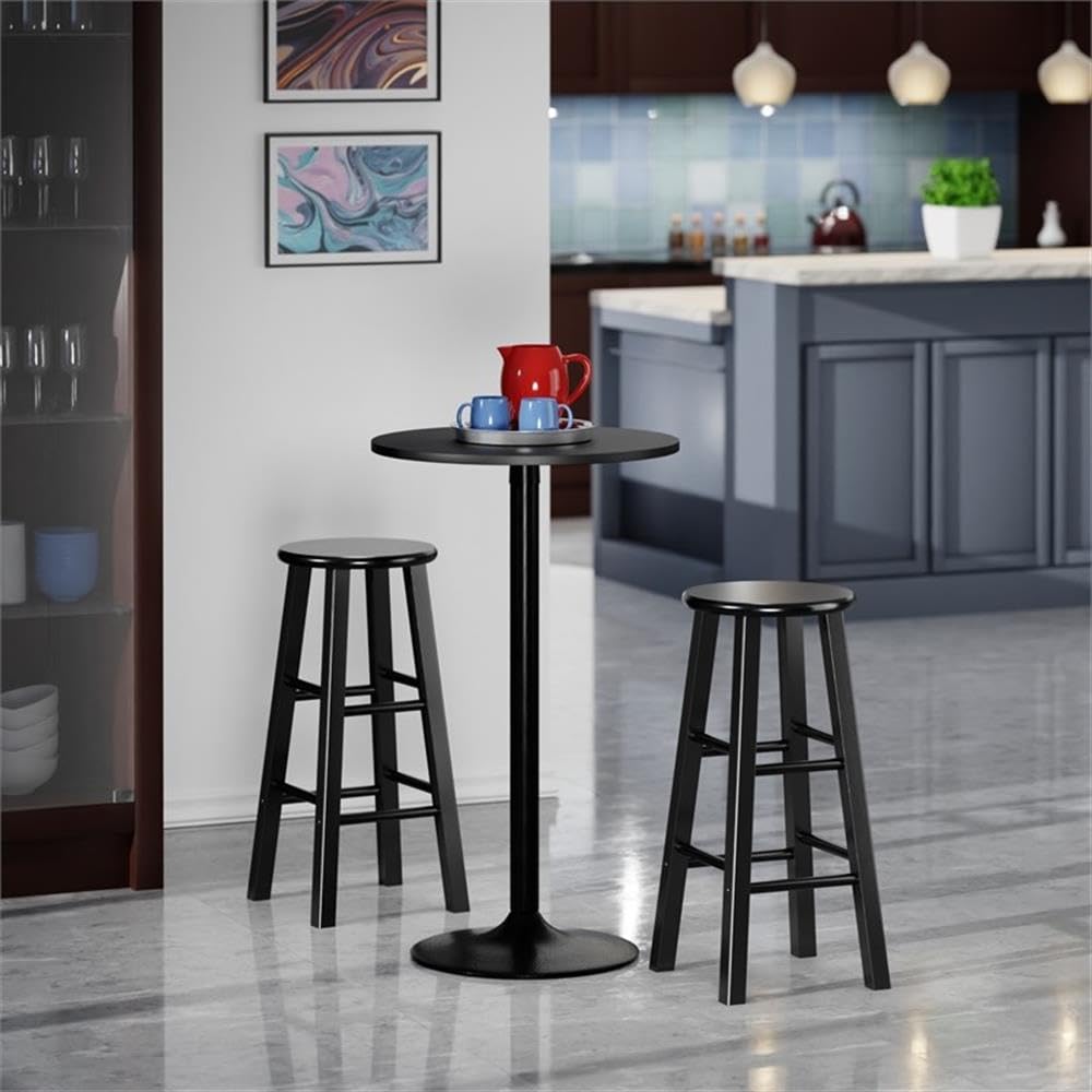 Winsome Obsidian Pub Table Set, 1, Black