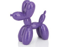AMOIENSIS Balloon Dog Statue Decor, 4 inch Vibrant Purple Balloon Dog Animal Sculpture, Small Nick Nacks for Shelf Decor, Small 
