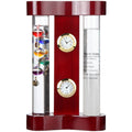 Lily'S Home Analog Weather Station, With Galileo Thermometer, A Precision Quartz Clock, Analog Hygrometer, And Fitzroy Storm Gla
