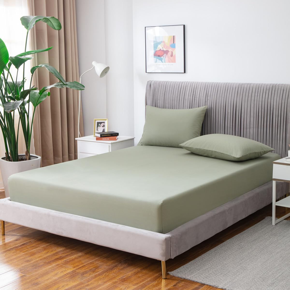 Grounding Sheets For Earthing, 15'' Deep Pockets Earthing Fitted Bottom Sheet, Queen Bedding Fitted Sheet