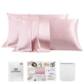 Promeed 23 Momme Silk Pillowcase 2 Pack, Both Sides 100% 23 Momme Mulberry Silk Pillow Case Set Of 2, Hidden Zipper Closure For