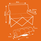 Kelty Loveseat, One Size, Deep Lake/Fallen Rock, Portable, Plastic For Camping