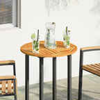 vidaXL Solid Acacia Wood Round Table Top Diameter 60 x 2 cm