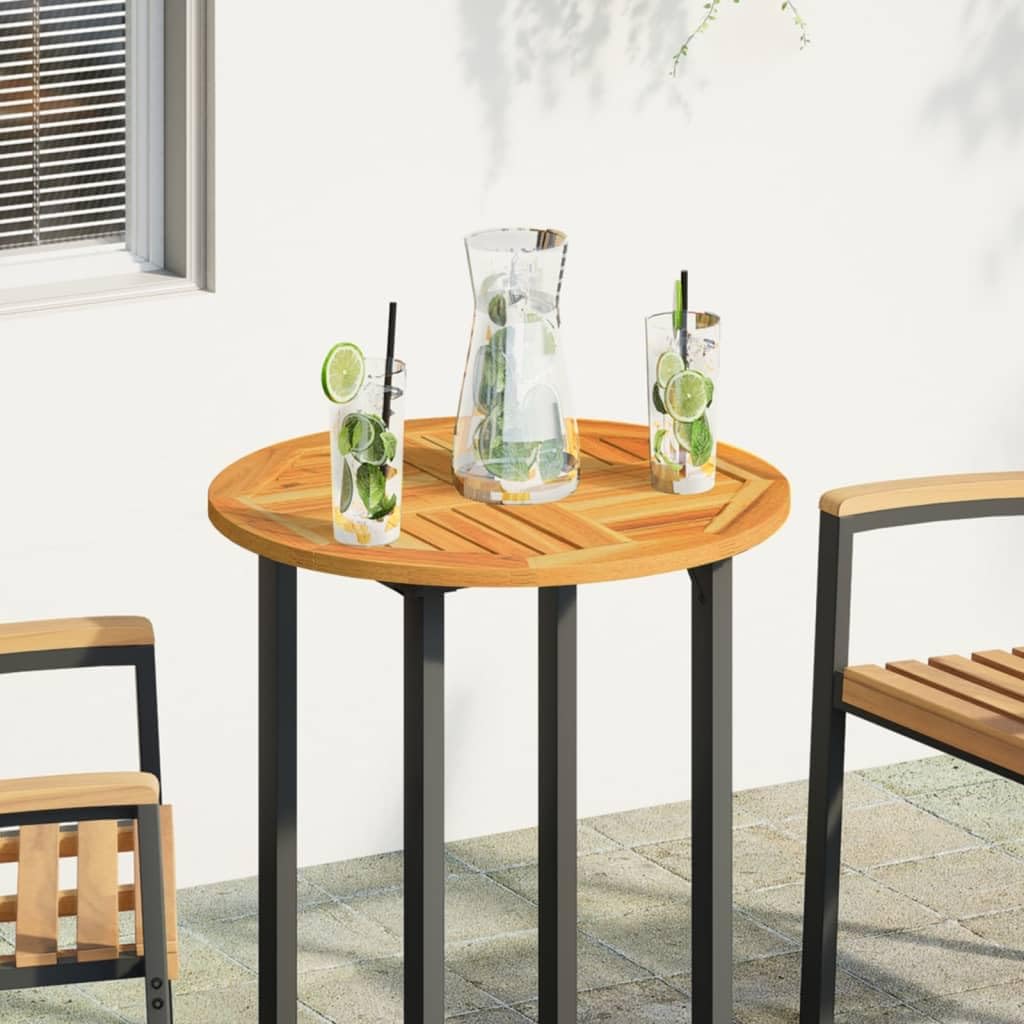vidaXL Solid Acacia Wood Round Table Top Diameter 60 x 2 cm