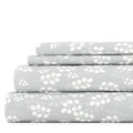 Linen Market Simply Soft Ultra Soft Wheatfield Patterned 4 Piece Bed Sheet Set, Full, Gray (Ss-4Pc-Whea-Full-Gr)