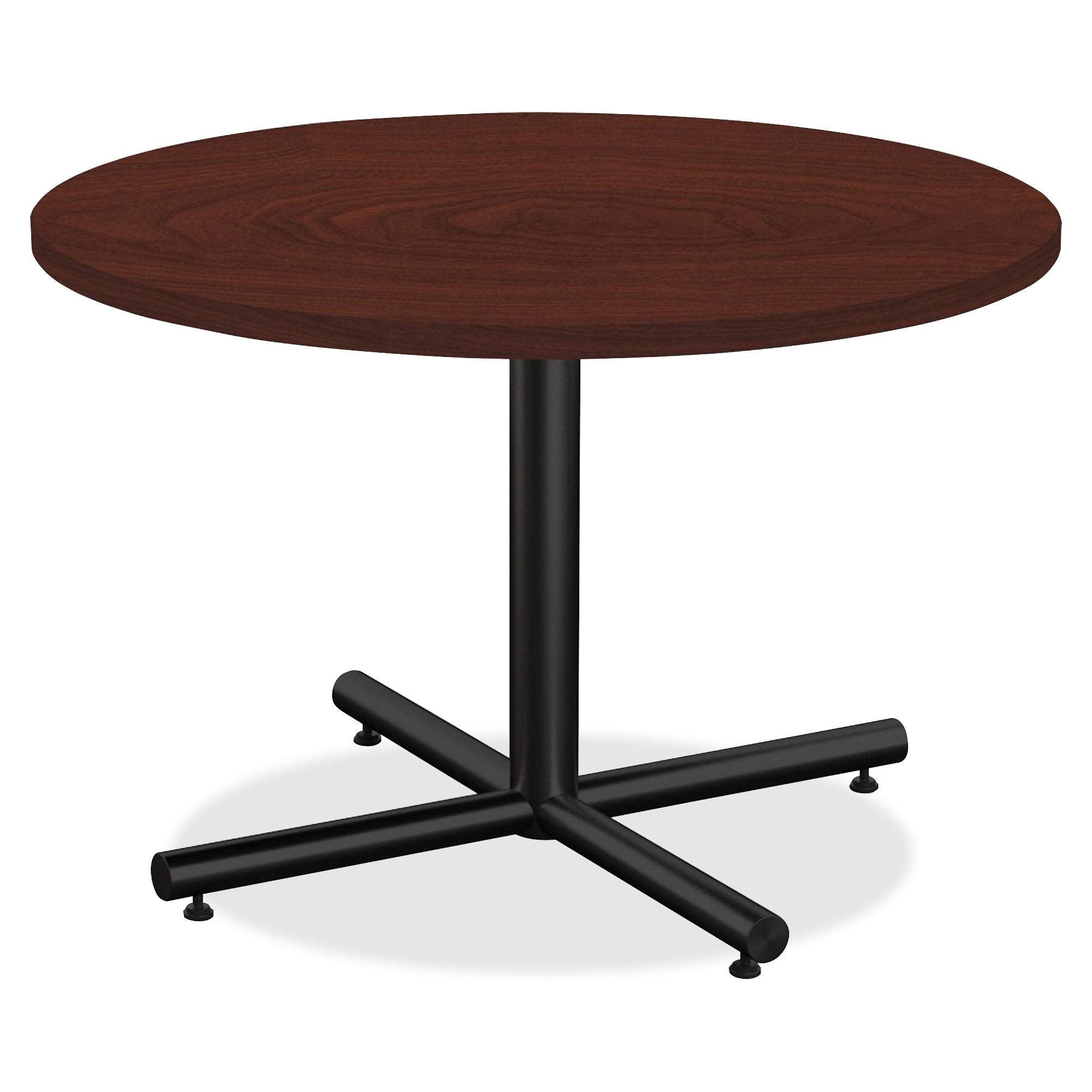 Lorell LLR62578 Round Invent Tabletop - Mahogany