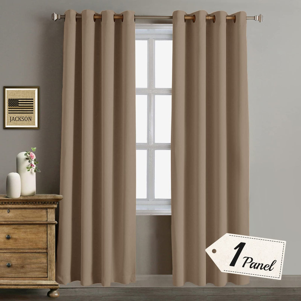 Rose Home Fashion Function Curtain-Blackout Curtains 96 inch, Bedroom Curtains Blackout Curtain Panels & 96'' Curtains, Grommet 