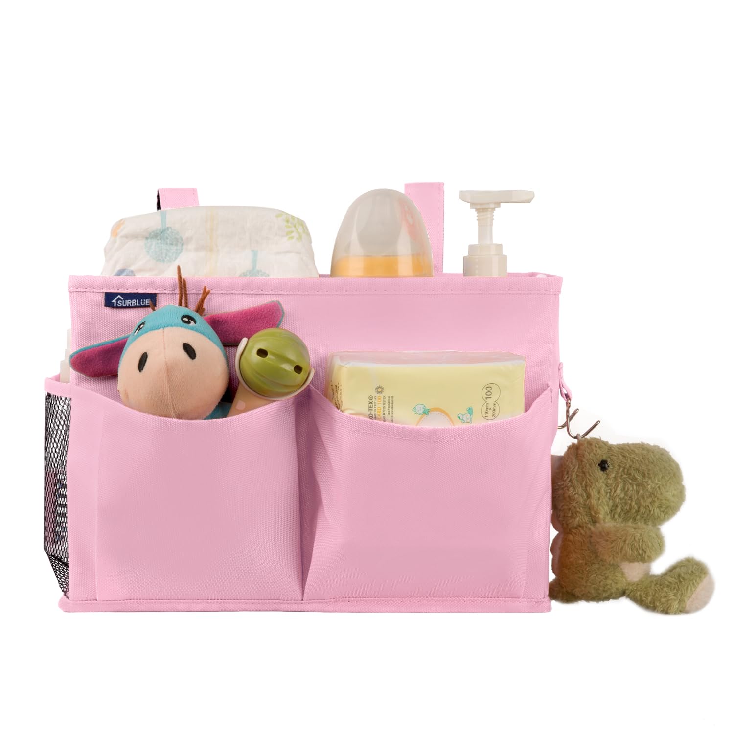 Surblue Bedside Caddy Hanging Bed Organizer Storage Bag Pocket For Bunk And Hospital Beds, College Dorm Rooms Baby Bed Rails, Ca