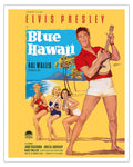 Elvis Presley in Blue Hawaii - Vintage Film Movie Poster by Rolf Goetze c.1961 - Fine Art Matte Paper Print (Unframed) 16x20in