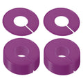 PATIKIL Clothes Dividers, 24 Pack Clothing Rack Size Dividers Blank Labels Sorting Round Separator for Closet, Purple
