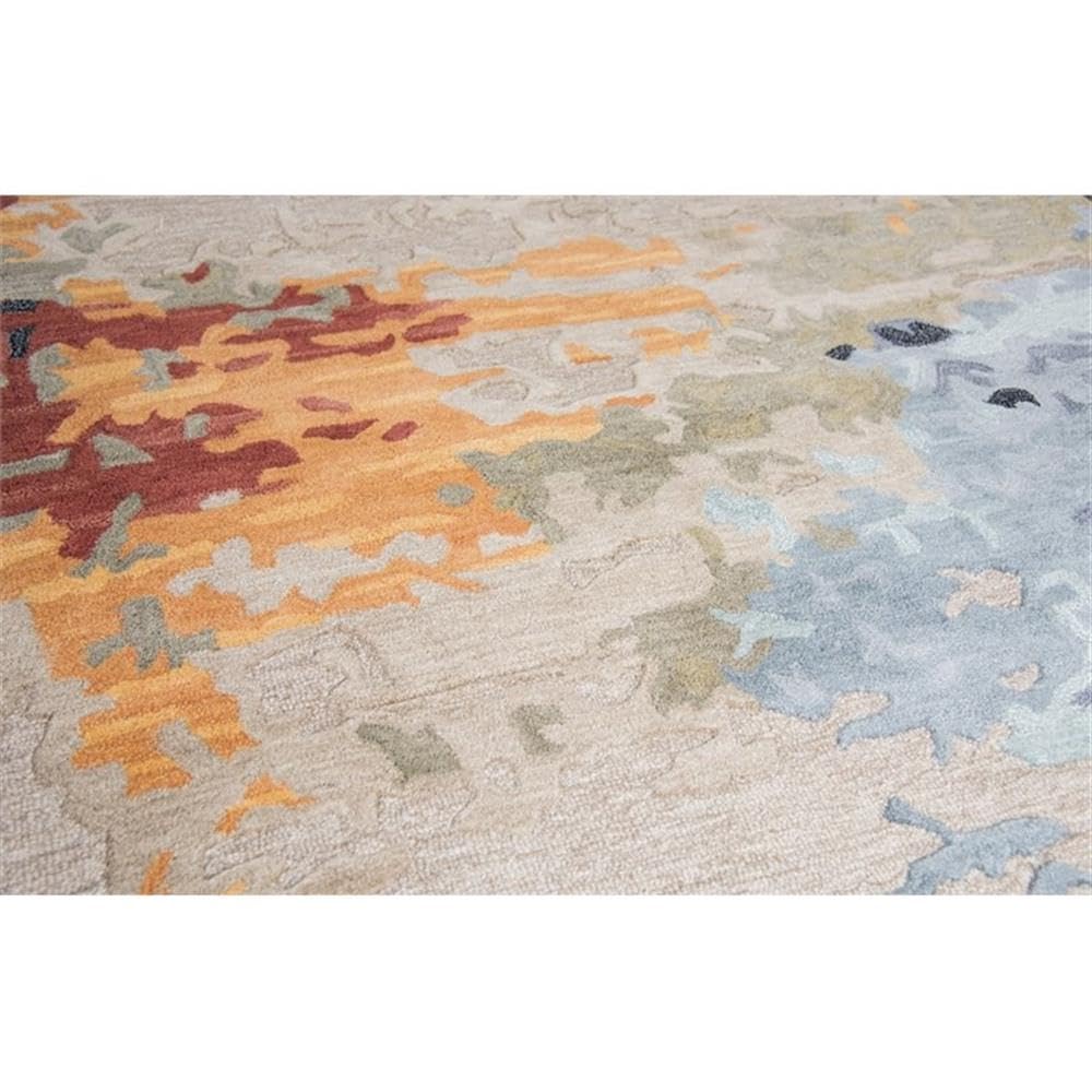 Rizzy Home Alora Decor Lapis 5' X 8' Tan/Gray/Black/Orange/Red/Gold/Aqua Area Rug