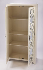 HomeRoots Wood Morjanna White Tall Cabinet