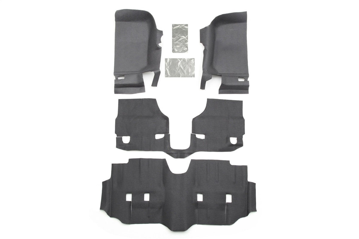 Bedrug Btjk07F4 Set Of Grey Bedtred Liners Fits 2007 2018 Wrangler Jk 4 Door - Fully Waterproof & Mold Resistant - Custom Molded