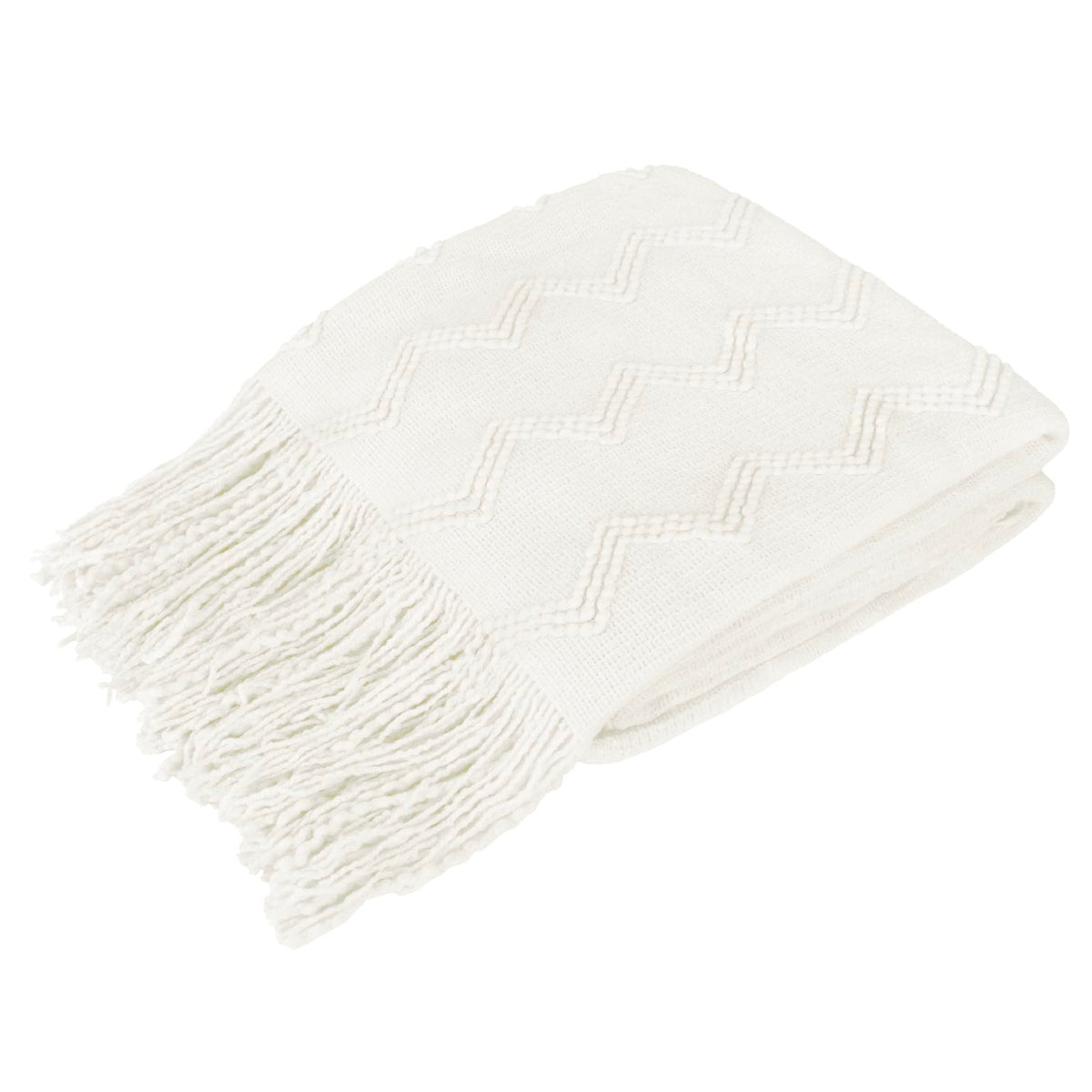 Pavilia White Knit Throw Blanket For Couch, Soft Knitted Boho Blanket, Farmhouse Home Decor Woven Throw, Cozy Decorative Afghan