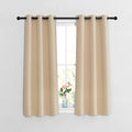 Nicetown Bedroom Blackout 48 Inch Curtains And Drapes - Window Treatment Thermal Insulated Solid Grommet Room Darkening For Bedr