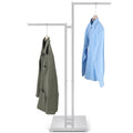 Weysat 2 Way Silver Clothing Rack with 16 Straight Arms