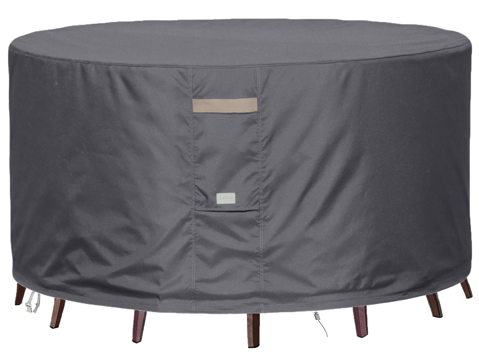 Garden Balsam Heavy Duty Waterproof Patio Furniture Covers,Fade Resistant Round Outdoor Table And Chair Covers Round 48'Diax28'