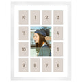 Golden State Art, 12x16 White Wood Frame - 13 Opening White Mat - Collage Frame - Real Glass, Great for Childrens Photos, Displ