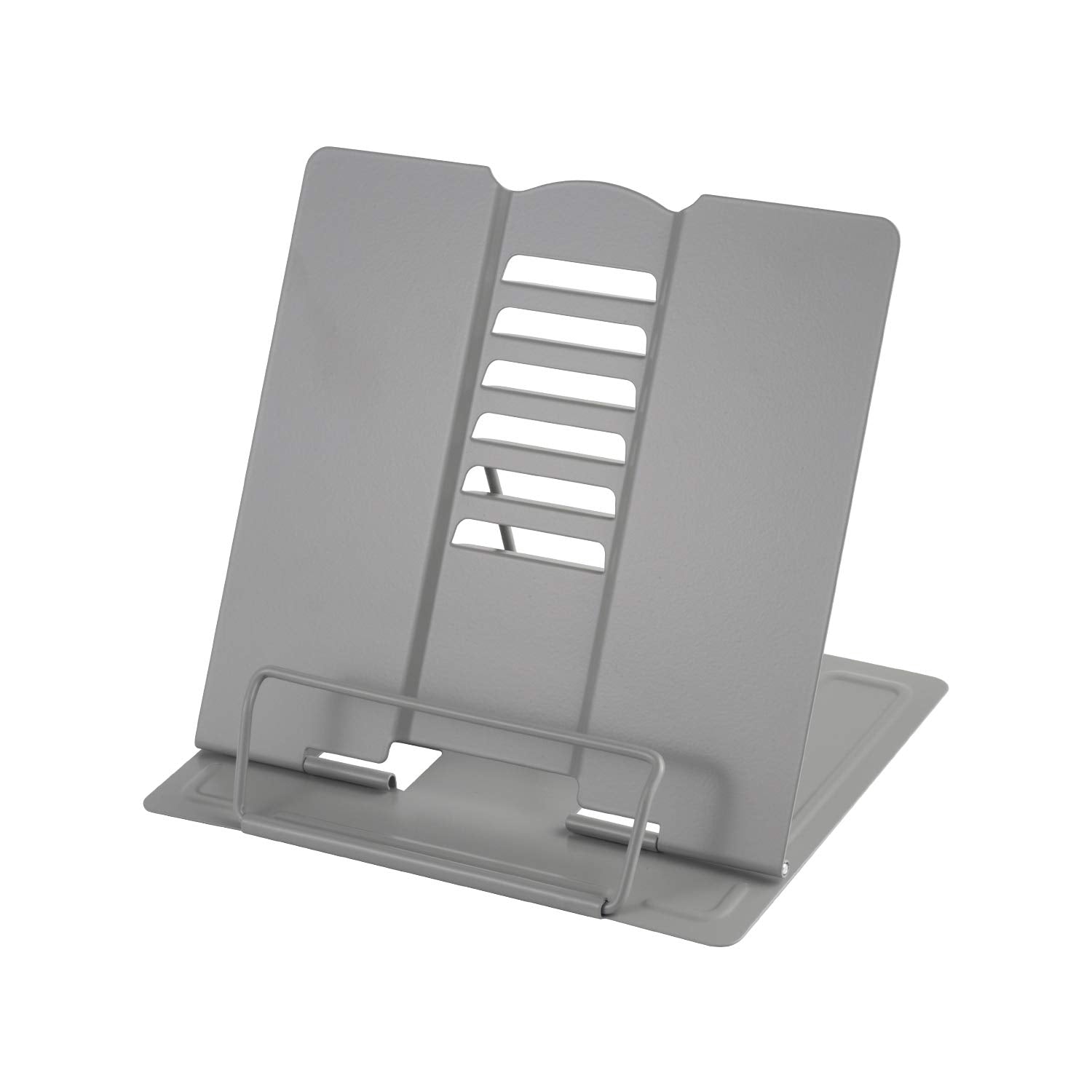 Blizzow Desk Book Stand Holders For Reading Hands Free, Durable Metal Adjustable Book Stand, Sturdy Lightweight Foldable Portabl