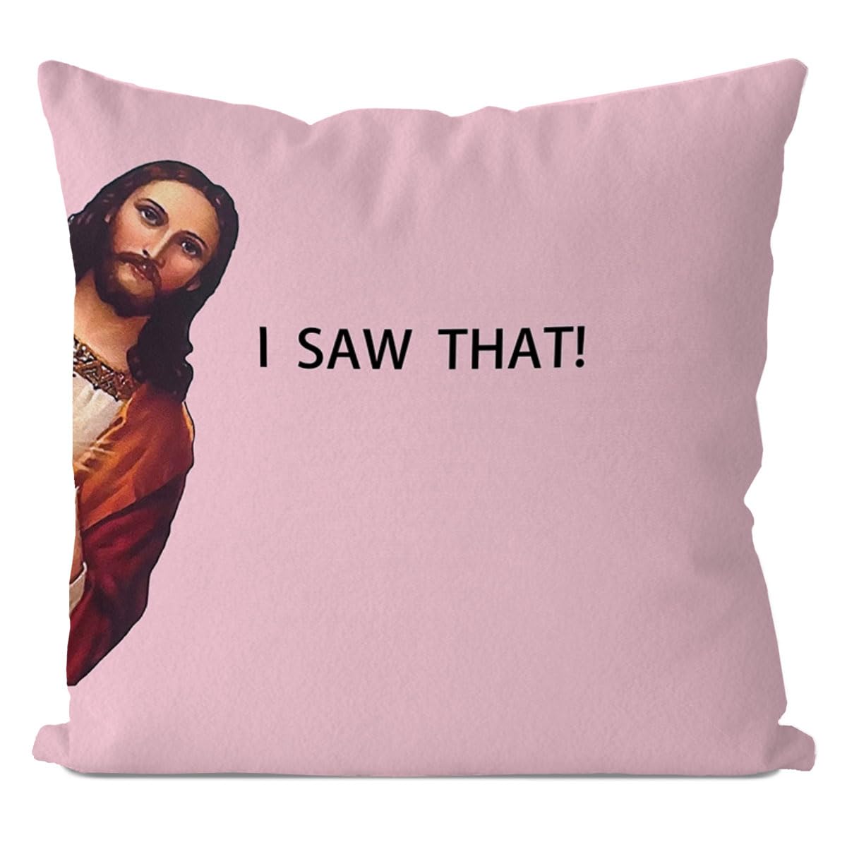 Iwxyi Funny Pillow Cover - I Saw That Pillow Cover 18X18, Funny Sayings Decorative Pillow Case For Home Decor, Funny Gift For Wo