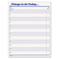 Tops 'Things To Do Today' Daily Agenda Pad, 8 1/2 X 11, 100 Forms