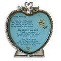 in Loving Memory Heart Candle Holder - God Called Me to Heaven Swans and Floral Design Memorial Gift Measures 3X4X4
