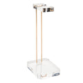 Russell+Hazel Acrylic Headphones Stand, Office Accessories, Clear, With Gold Hardware, 4    X 5    X 10.5    (93922)