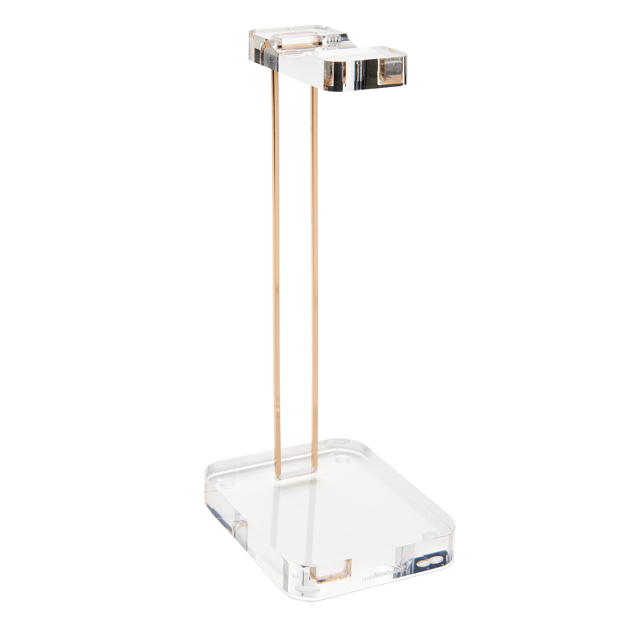 Russell+Hazel Acrylic Headphones Stand, Office Accessories, Clear, With Gold Hardware, 4    X 5    X 10.5    (93922)