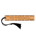 Virginia Woolf Arrange Whatever Pieces Come Your Way Motivational Quote, Handmade Engraved Wooden Bookmark - Made In Usa
