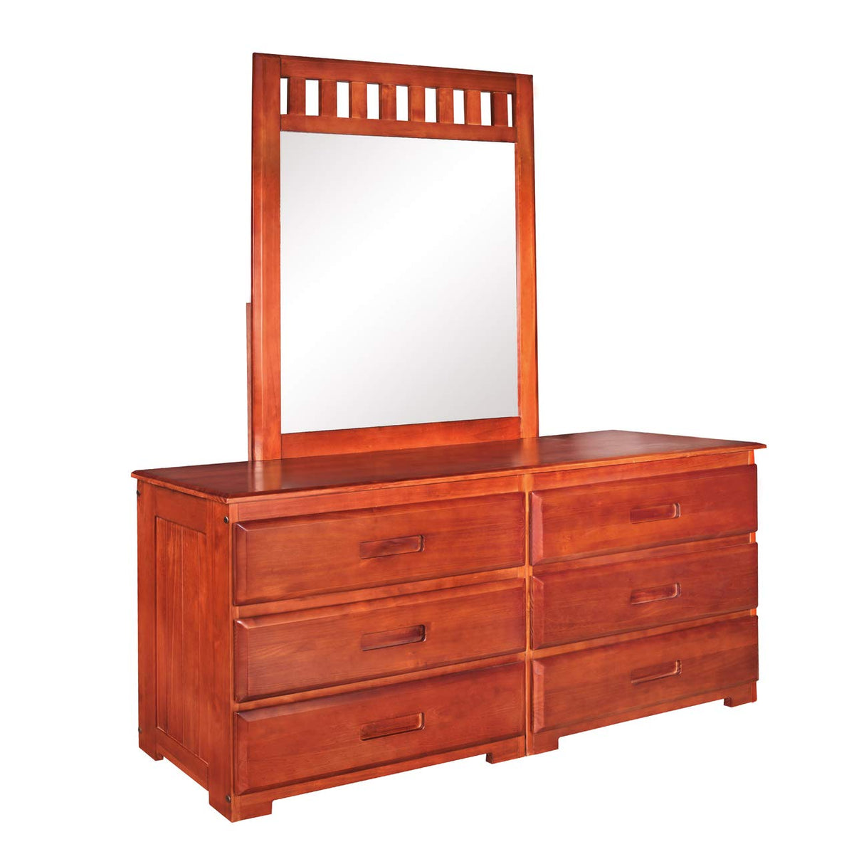 American Furniture Classics Six Drawer Dresser With Mirror