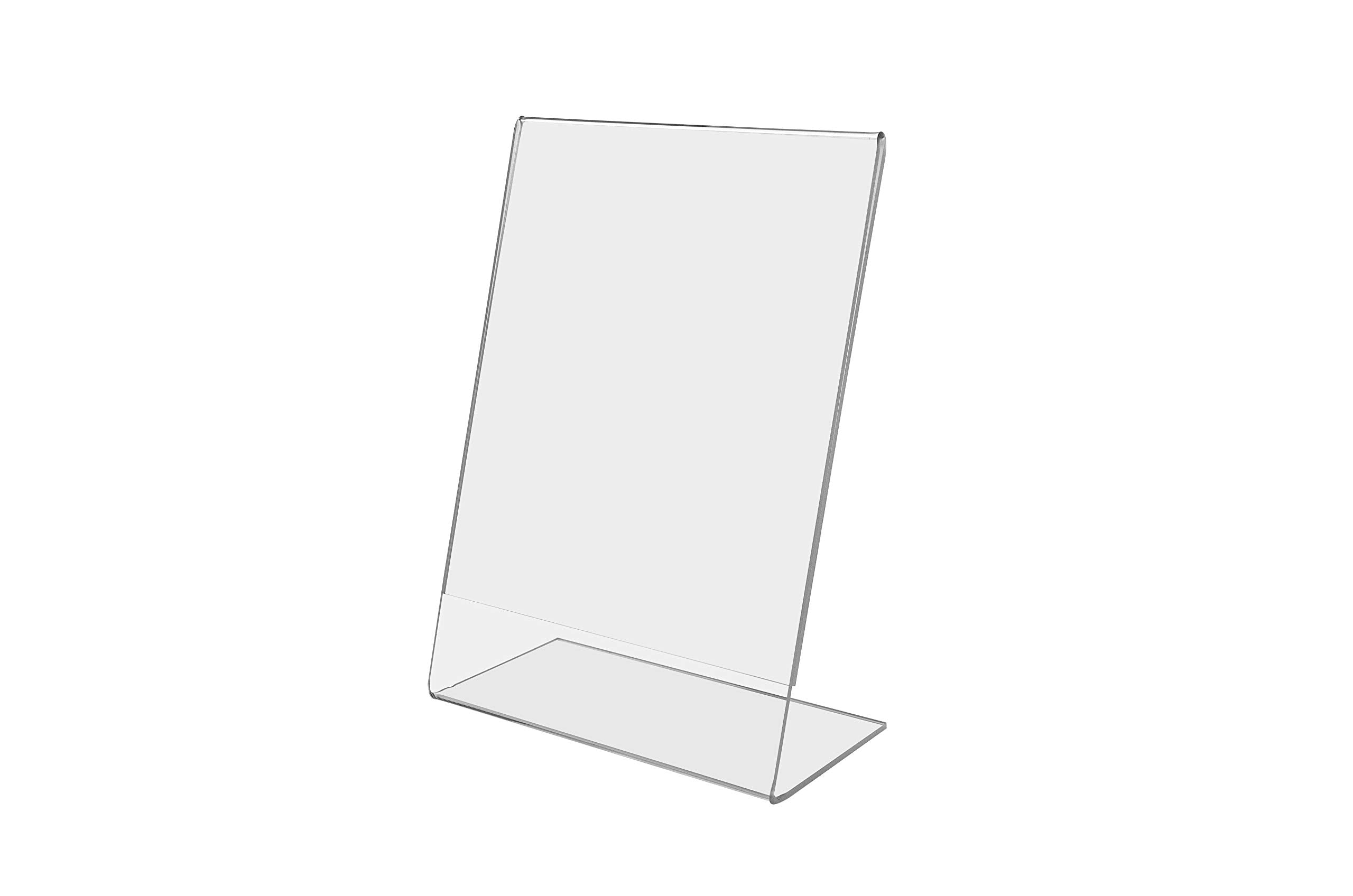 Sign Holder 5'W X 7'H Side Loading Table Tent Countertop Menu Drink Specials Display For Restaurants Bars Printed Material Adv