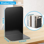 Vfine Bookend, Black Metal Book Ends, Book Ends For Shelves Heavy Duty Bookends, Bookend For Shelves, Book Ends For Heavy Books,