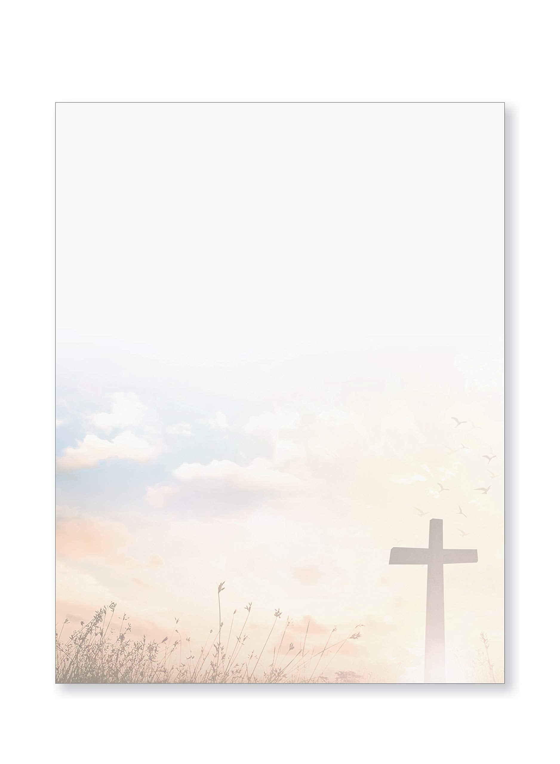 Religious Stationery With Cross - Pack Of 48