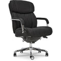 La-Z-Boy Sutherland Quilted Leather Executive Office Chair With Padded Arms, High Back Ergonomic Desk Chair With Lumbar Support,