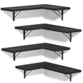 Love-KANKEI Corner Shelf Wall Mounted,Floating Wall Shelves for Storage,Rustic Wood Hanging Shelves for Display,Bathroom Kitchen