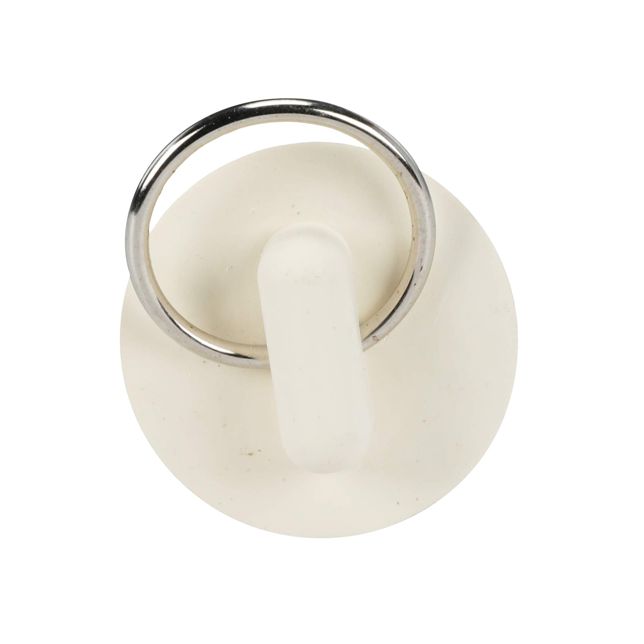 Danco 1-Inch Rubber Drain Stopper, White, Carded, 80223