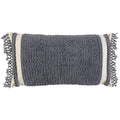 Rizzy Home 14" X 26" Woven Cotton Pillow Cover In Gray