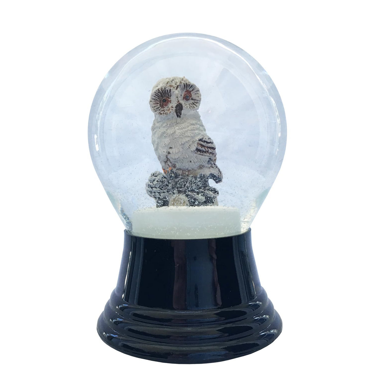 Alexander Taron Pr1618 Perzy Snowglobe-Medium Snowy Owl 80 Mm, White