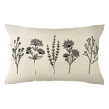 Ogiselestyle Summer Wildflowers Throw Pillow Cover, 12 X 20 Inch Seasonal Summer Flower Farmhouse Cushion Case Decoration For So