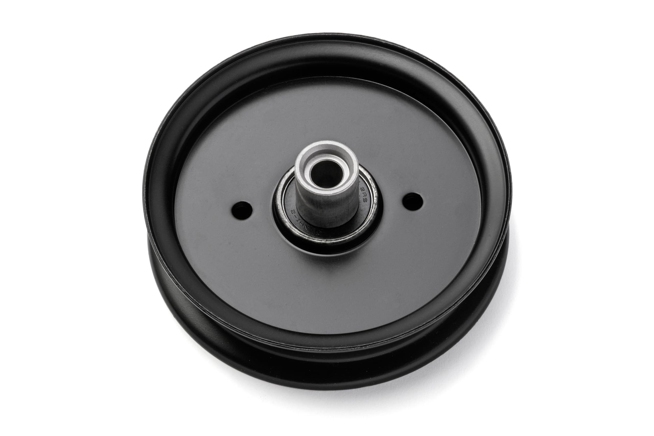 Phoenix Mfg. Flat Idler Pulley, 5 Inch Outside Diameter, Replacement For Hustler 604231, Compatible With 52 Inch Raptor Lawn Mow