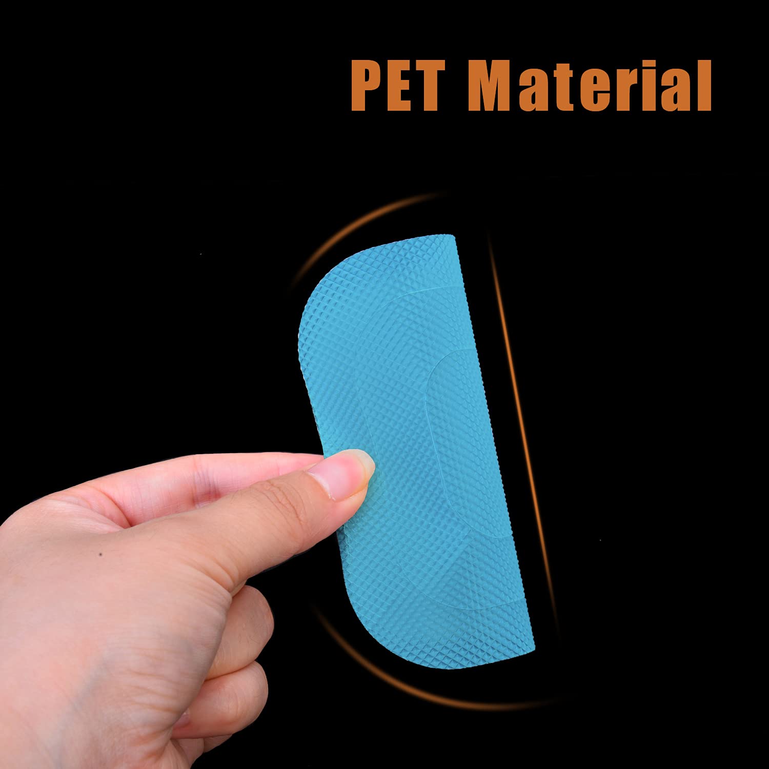 Secopad Non-Slip Bathtub Stickers, 36 Pcs Safety Bathroom Tubs Showers Treads Adhesive Decals Scraper (Blue)